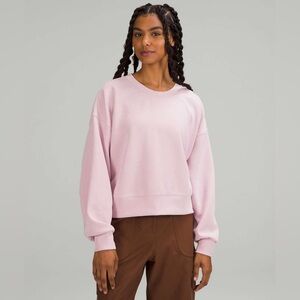 Lululemon Softstreme Perfectly Oversized Cropped Crew
Pink Peony